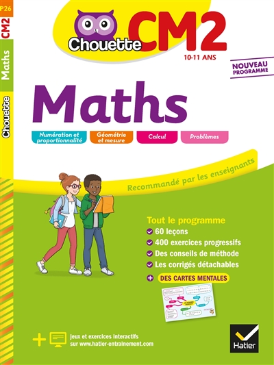 Maths CM2, 10-11 ans : nouveau programme