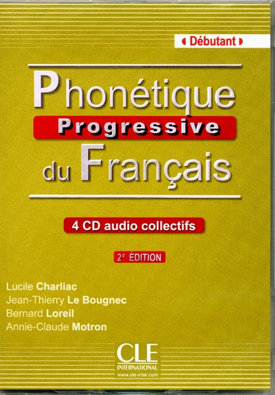 Phonétique progressive du français : niveau débutant : 4 CD audio collectifs