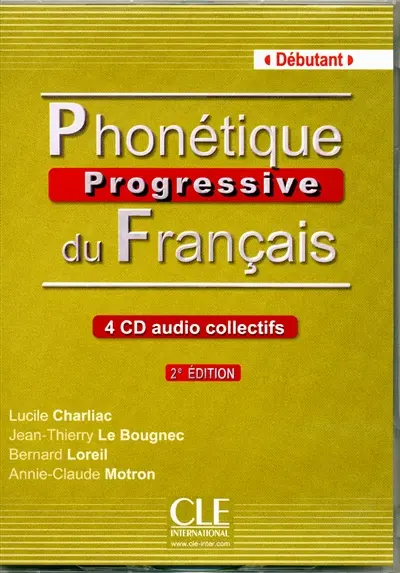 Phonétique progressive du français : niveau débutant : 4 CD audio collectifs