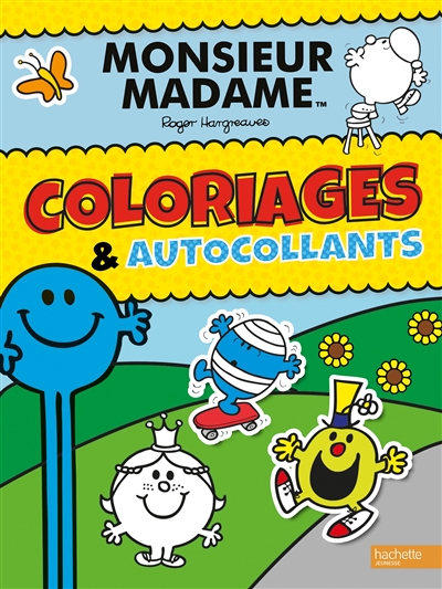 monsieur madame : coloriages & autocollants