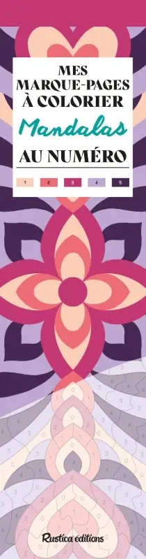Mandalas : mes marque-pages à colorier au numéro