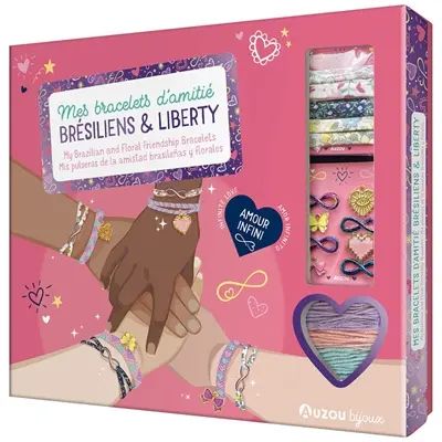 Mes bracelets d'amitié brésiliens & liberty : amour infini. My brazilian and floral friendship bracelets : infinite love. Mis pulseras de la amistad brasilenas y florales : amor infinito