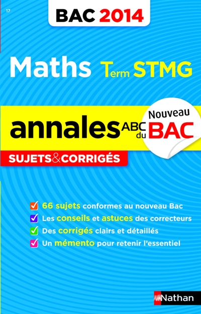 Maths, terminale STMG : bac 2014