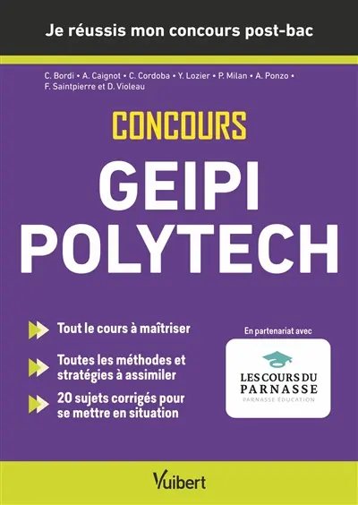 Concours Geipi Polytech : je réussis mon concours post-bac