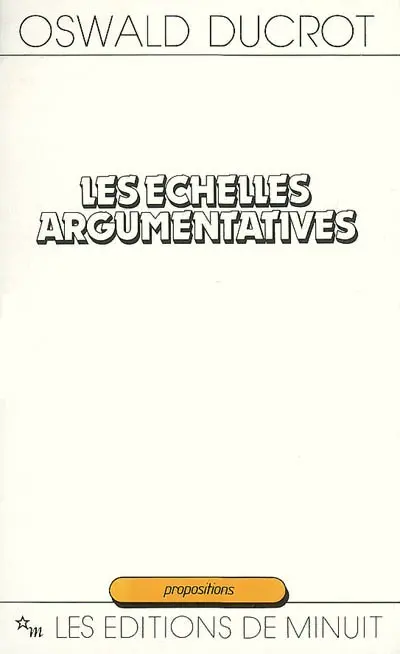 Les échelles argumentatives