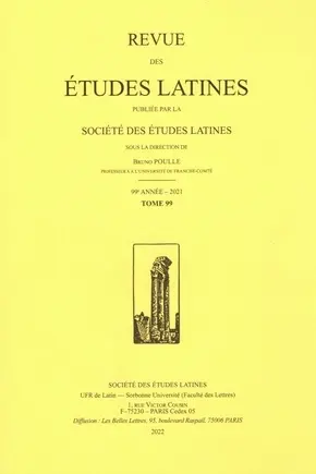 Revue des études latines, n° 99