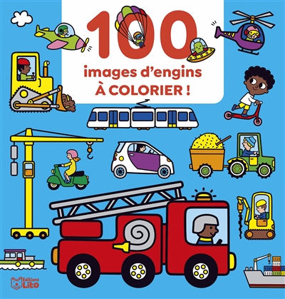 100 images d'engins à colorier !