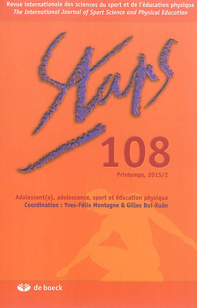 Staps, n° 108. Adolescent(e), adolescence, sport et éducation physique