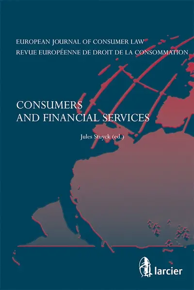 Revue européenne du droit de la consommation = European Journal of Consumer Law, n° 1 (2010). Consumers and financial services