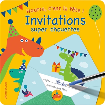 Invitations super chouettes : dinosaures