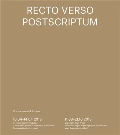 Recto verso, Postscriptum