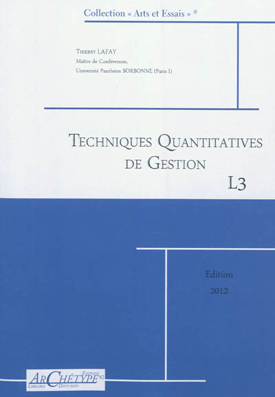 Techniques quantitatives de gestion, L3