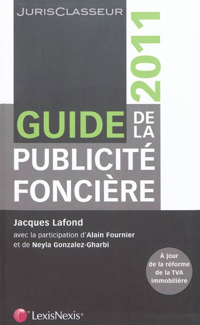 Guide de la publicité foncière 2011
