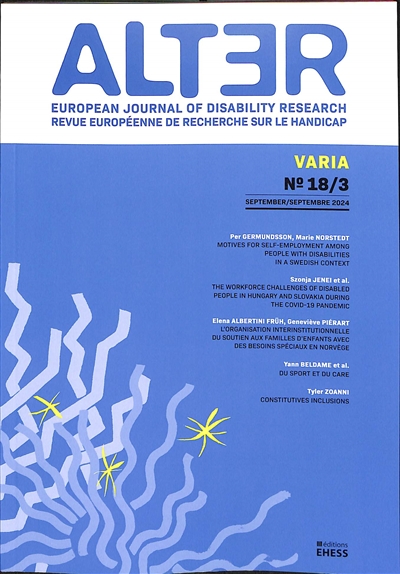 Alter : european journal of...