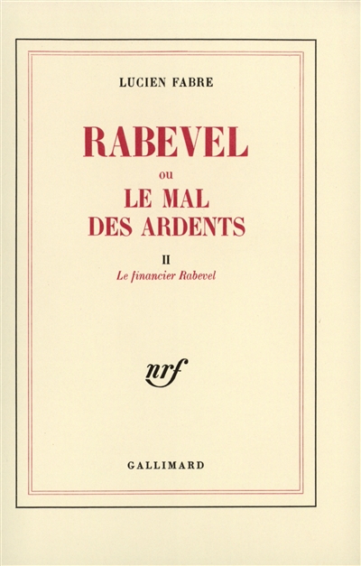 Rabevel ou Le mal des ardents
