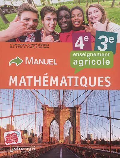 Mathématiques 4e, 3e : enseignement agricole : manuel