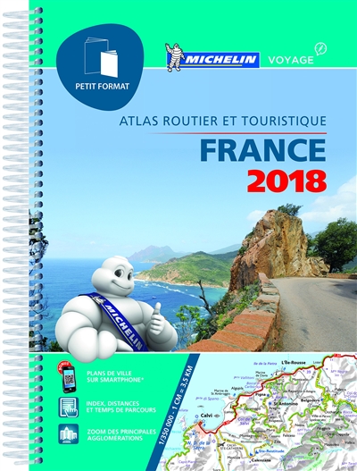 France 2018 : atlas routier et touristique : petit format