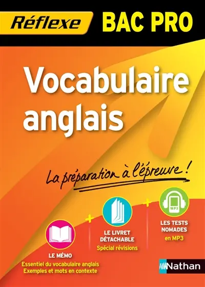 Vocabulaire d'anglais : bac pro
