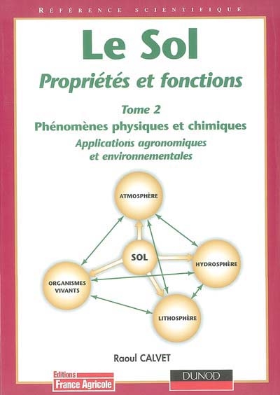 Le sol : propriétés et fonctions. Vol. 2. Phénomènes physiques et chimiques, applications agronomiques et environnementales