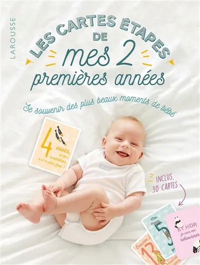 Les cartes étapes de mes 2 premières années : se souvenir des plus beaux moments de bébé