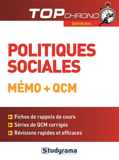 Politiques sociales : mémo + QCM : édition 2016