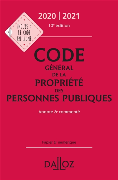 Code général de la propriété des personnes publiques 2020-2021