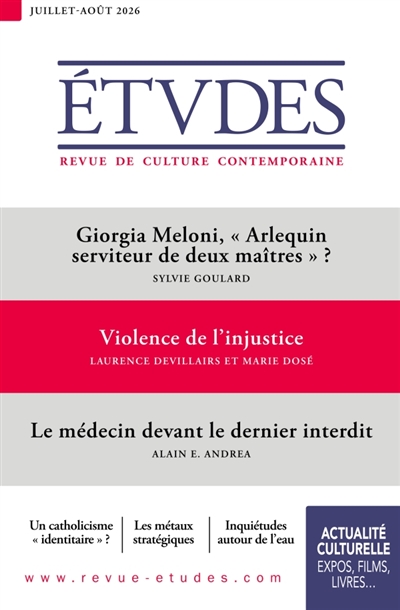 Etudes, n° 4339