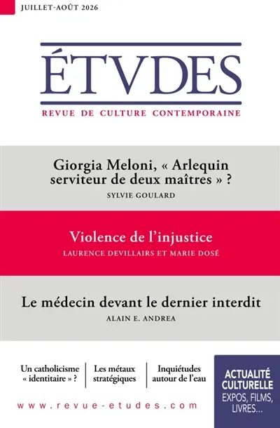 Etudes, n° 4339