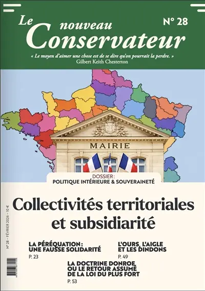 LE NOUVEAU CONSERVATEUR N°28 : Collectivités territoriales et subsidiarité
