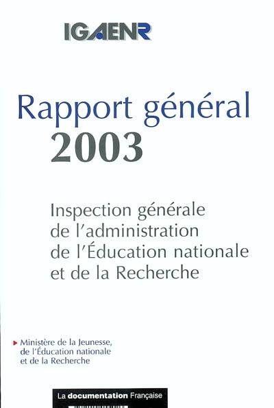Rapport général 2003