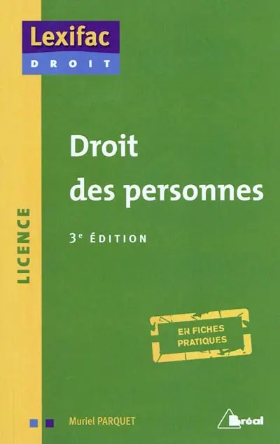 Droit des personnes : licence