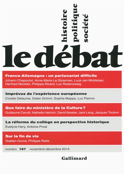 Débat (Le), n° 187