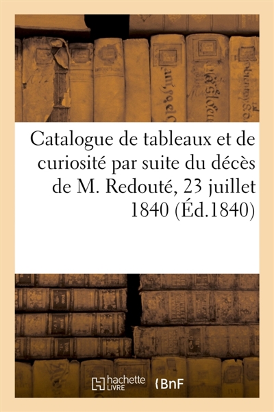 Catalogue de tableaux,...