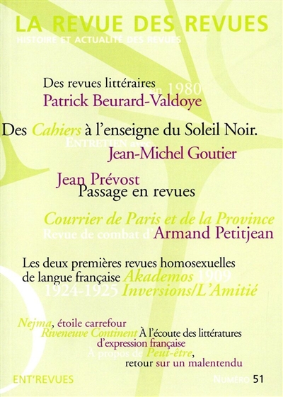 Revue des revues (La), n° 51