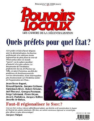 Pouvoirs locaux, n° 44. Quels préfets pour quel Etat ?