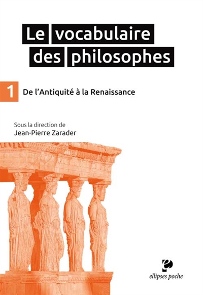 Le vocabulaire des philosophes. Vol. 1. De l'Antiquité à la Renaissance