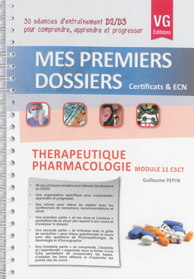 Thérapeutique, pharmacologie : module 11 CSCT