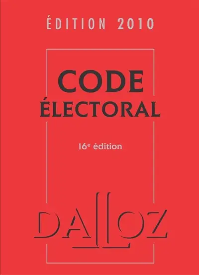 Code électoral 2010
