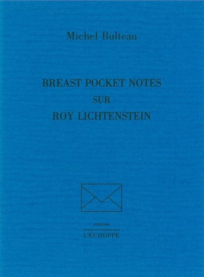 Breast pocket notes sur Roy Lichtenstein