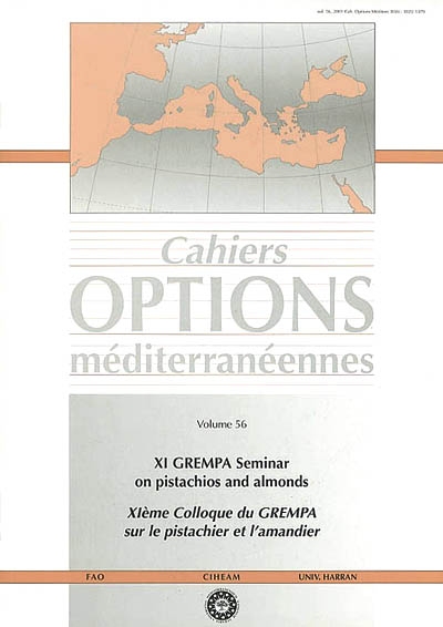 XI GREMPA seminar on pistachios and almonds : proceedings, Sanliurfa (Turkey), 1-4 September 1999. XIe colloque du GREMPA sur le pistachier et l'amandier : actes