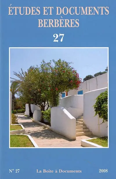 Etudes et documents berbères, n° 27