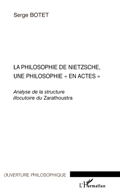 La philosophie de Nietzsche, une philosophie en actes : analyse de la structure illocutoire du Zarathoustra