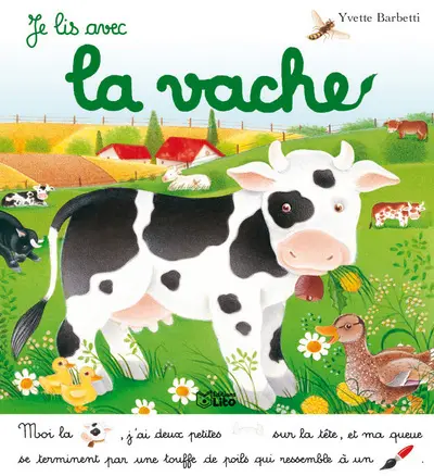 Je lis avec la vache