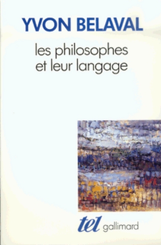Les Philosophes et leur langage