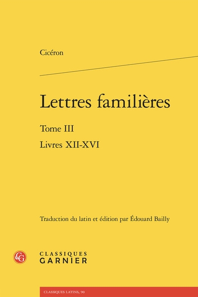 Lettres familières. Vol. 3....