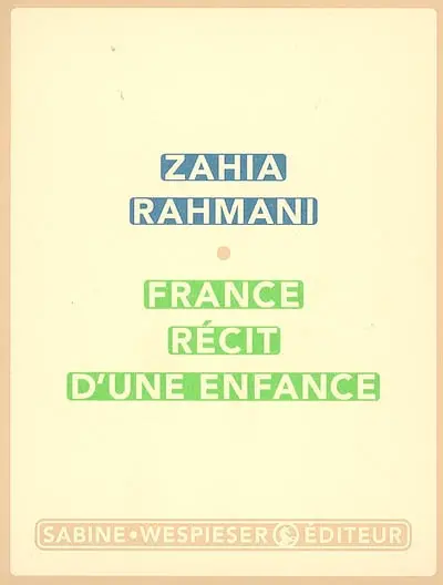 France, récit d'une enfance