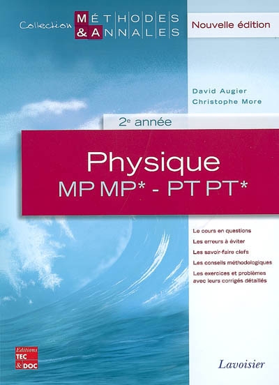 Physique MP MP*-PT PT*, 2e année