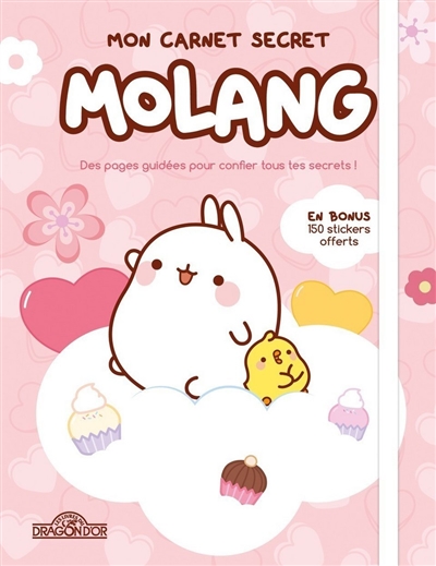 Molang : mon carnet secret : des pages guidées pour confier tous tes secrets !