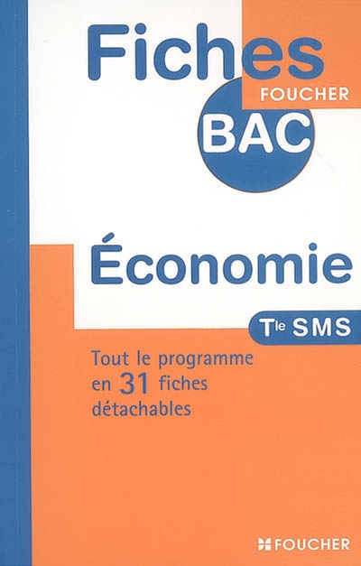 Economie terminale SMS : tout le programme en 31 fiches détachables