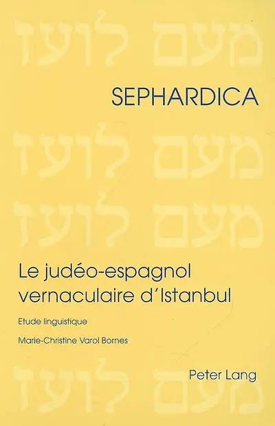 Le judéo-espagnol vernaculaire d'Istanbul